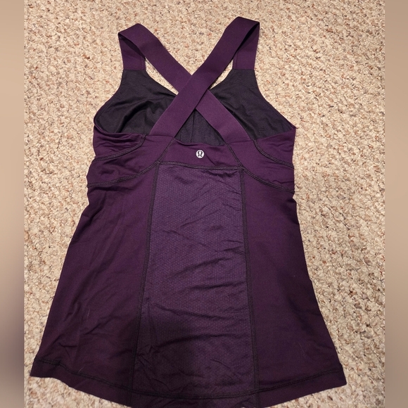 Lululemon Push Your Limits Tank Top Size 6 CrissCross Strappy Back - Picture 1 of 1